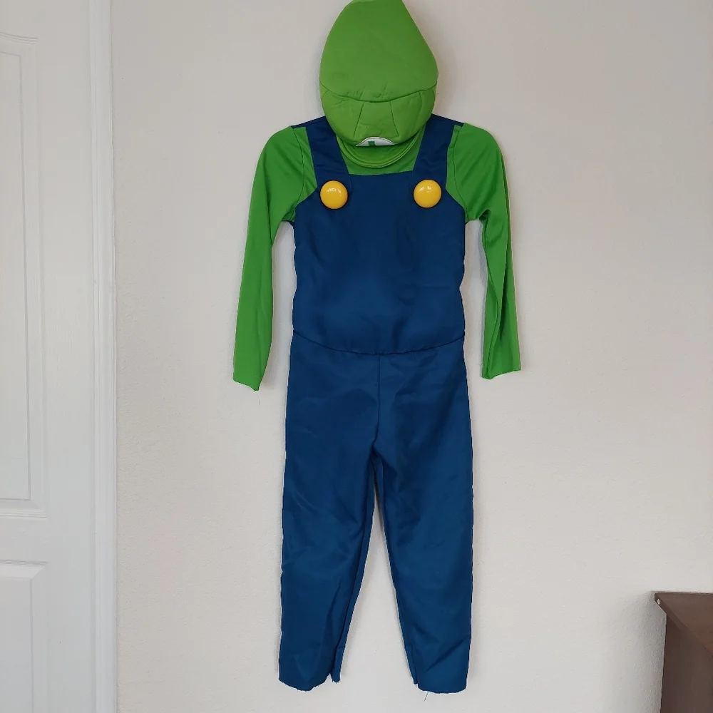 Super Mario Brothers‎ Luigi Costume Size 7-8
